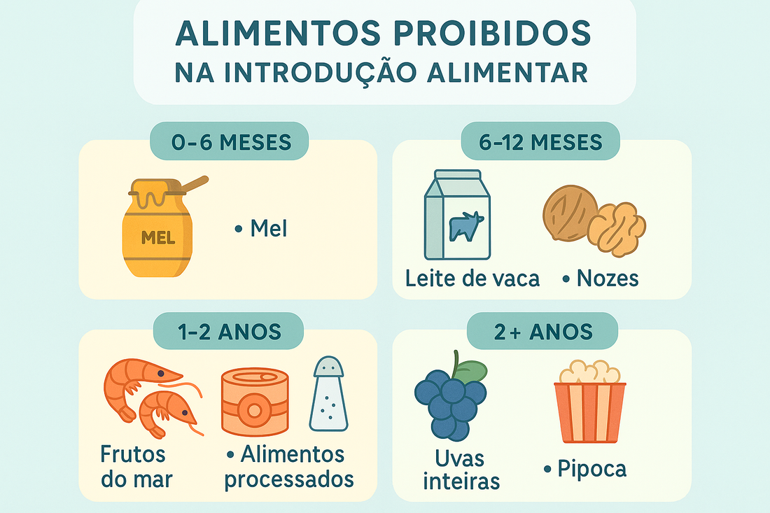 Alimentos proibidos na introdução alimentar: lista completa por idade