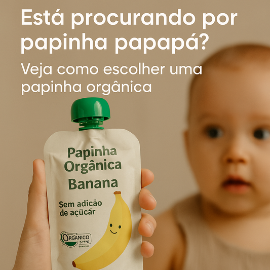 Está procurando por papinha papapá? Veja como escolher uma papinha orgânica segura e prática