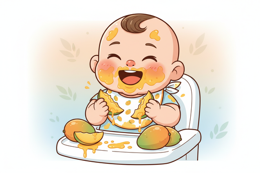 Manga rica em vitaminas e antioxidantes na alimentação de bebês — destaque Natuzinho na mídia