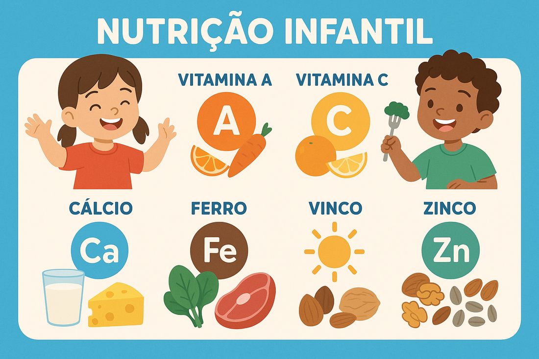 Nutrição infantil: guia de vitaminas e minerais essenciais por idade