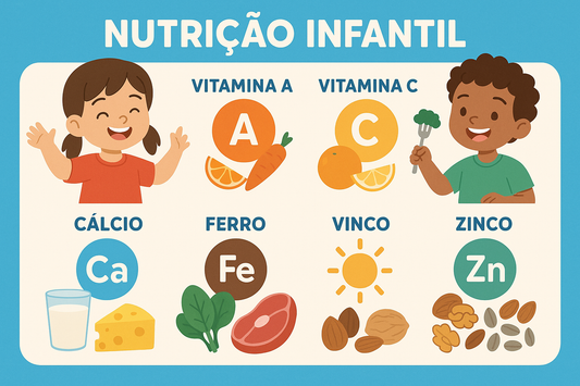 Nutrição infantil: guia de vitaminas e minerais essenciais por idade